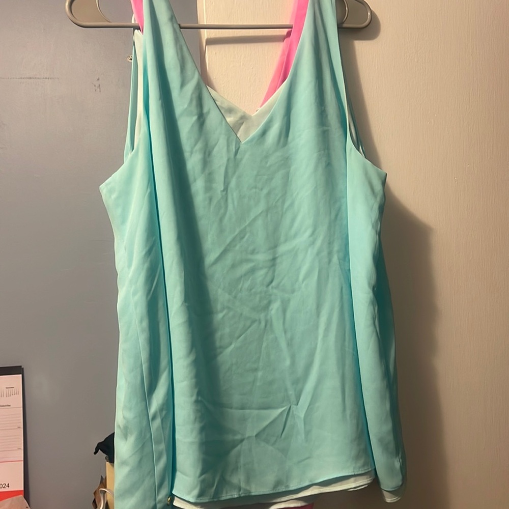 Lilly Pulitzer reversible tank. Worn once. Size XL.